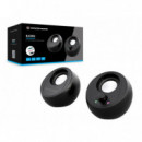 CONCEPTRONIC Altavoces 2.0 BJORN01B Negro 10W Jack 3.5 y BLUETOOTH Alimentacion USB