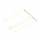 FELLOWES Fastener de Plastico Pro Clip (100MM) Blanco