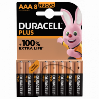 DURACELL Plus Power 100 Pila Alcalina Aaa LR03 BLISTER*8
