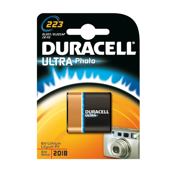 DURACELL Ultra Pila Litio Foto DL223A CRP2P 6V BLISTER*1