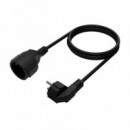 AISENS Cable Alargador de Alimentacion 3M Negro