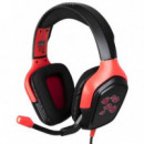 KONIX Auriculares con Microfono Naruto Akatsuki 40MM Neodimio Micro Flexible Multiplataforma