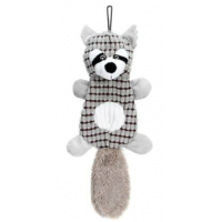 FREEDOG Perro Juguete Mapache Sonido Beige 45 Cm