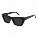 Sl 276 Mica 032 T55 ACETATE145 Black  SAINT LAURENT