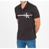 Polo CALVIN KLEIN Stripe Negro - Guanxe Atlantic Marketplace
