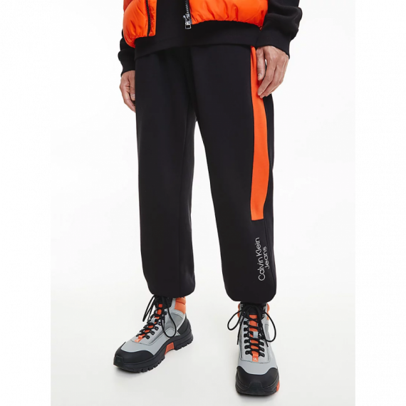 Pantalón de Chandal CALVIN KLEIN Negro y Naranja Pb