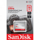 SANDISK Tarjeta Compact Flash Cf Ultra 16GB 50MBS