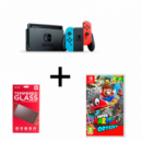 NINTENDO Switch + Mario Odyssey + Protector