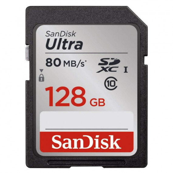 SANDISK SDSDUNC-128G Ultra Tarjeta Sdhc 128GB 80MB/S C10