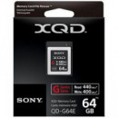 SONY Tarjeta de Memoria Xqd 64GB Serie G 440R/400W