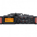 Tascam DR-70D Grabadora de audio de 4 canales para cámaras DSLR