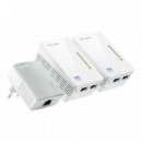 TP-LINK WPA4220T Kit 3 Unidades Power Line Wifi Range