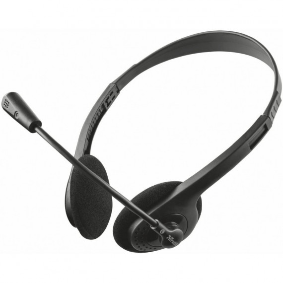Auriculares con Micrófono Trust Ziva Chat negro 21517