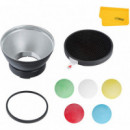 GODOX AD-R14 Reflector con Panal y 5 Filtros de Color