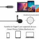 BOYA BY-M3 Micrófono de Solapa Conexión Usb-c