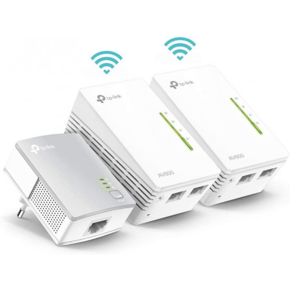 TP-LINK WPA4220T AV600 Wireless Powerline Kit 3 Unds