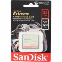 SANDISK Compact Flash Extreme Tarjeta de Memoria 120 Mb/s 32GB