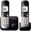 PANASONIC KX-TG6852SPB Teléfono Fijo Inalámbrico Dúo con Manos Libres