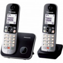 PANASONIC KX-TG6852SPB Teléfono Fijo Inalámbrico Dúo con Manos Libres