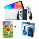 NINTENDO Switch Oled 7" + Mario Golf + Auricular