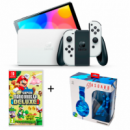 NINTENDO Switch Oled 7" + Super Mario Bros.u Deluxe + Auricular