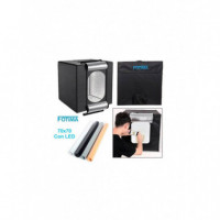 Fotima Mini Estudio Profesional 70X70 Con Iluminación LED