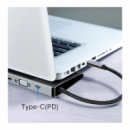 DOCK HUB USB-C 7 EN 1 HDMI 4K/3 USB 3.0/TIPO C/SD+MICRO SD BLACK