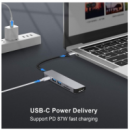 DOCK HUB USB-C 6 EN 1 HDMI 4K/2 USB 3.0/TIPO C/SD+MICRO SD BLACK