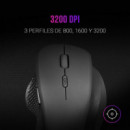 Mars Gaming Ratón Mmwergo Inalámbrico 3200DPI  LOGITECH