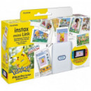 FUJIFILM Impresora Instax Mini Link Blanca + Funda Pikachu