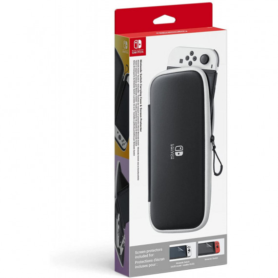 Funda NINTENDO Switch Oled + 2 Protectores de Pantalla