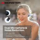 MONSTER Auriculares Inalámbricos Clarity 550 Lt