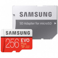 SAMSUNG Evo Plus C10 - Tarjeta de Memoria de 256 Gb con Adaptador Sd 100 Mb