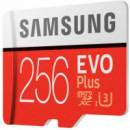 SAMSUNG Evo Plus C10 - Tarjeta de Memoria de 256 Gb con Adaptador Sd 100 Mb
