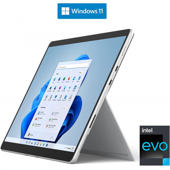 MICROSOFT Surface Pro 8, I3, 128GB, 13", W11P, Plata