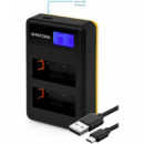 PATONA Smart Dual Lcd Charger Fuji NP-W126S Battery 8.4V 600MA 5W con Usb/usb-c Input