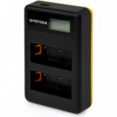 PATONA Smart Dual Lcd Charger Fuji NP-W126S Battery 8.4V 600MA 5W con Usb/usb-c Input