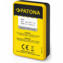 PATONA Smart Dual Lcd Charger Fuji NP-W126S Battery 8.4V 600MA 5W con Usb/usb-c Input