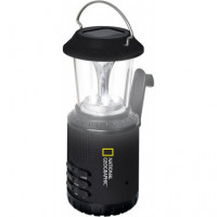 NATIONAL GEOGRAPHIC Farol de Camping con Función de Radio, Negro