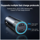 JOYROOM Cargador 50W Dual-port Smart Car Charger