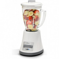 OSTER Batidora Monterrey, 450 W, 1.4 Litros, Vidrio, 8 Velocidades, Blanco