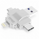 IDISKK USB 4 en 1 128GB 3.0  Type-c  Apple Lightning
