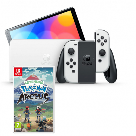 NINTENDO Switch Oled 7" + Leyendas Pokémon Arceus