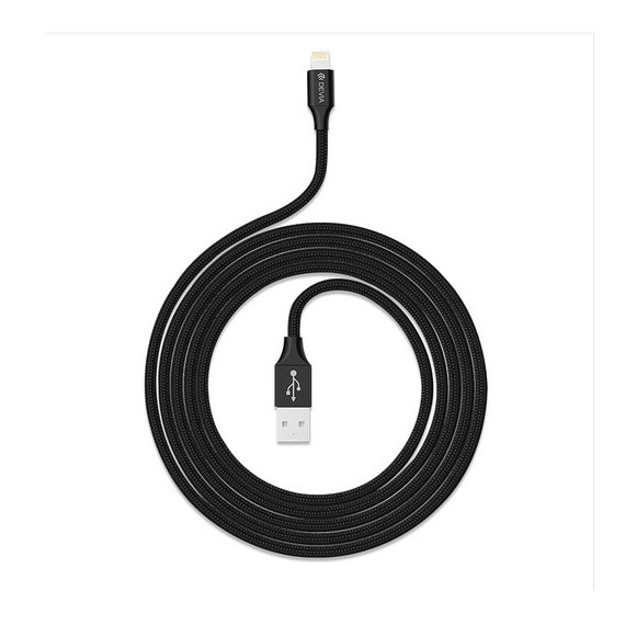 DEVIA Cable Gracious Lightning 2.4A 1M Negro
