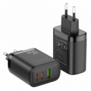 DUX DUCIS Cargador de Pared de Viaje C110 65W 2X USB Tipo C / 1X USB Power Delivery Quick Charge Negro