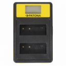 PATONA Smart Dual Lcd Charger para Panasonic DMW-BLG10