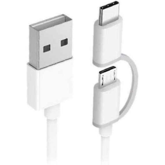 XIAOMI mi 2 In 1 USB Cable Micro USB To Type C (100CM)