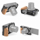 SMALLRIG Cage With Wooden Handgrip para Cámara Sony ZV1 2937