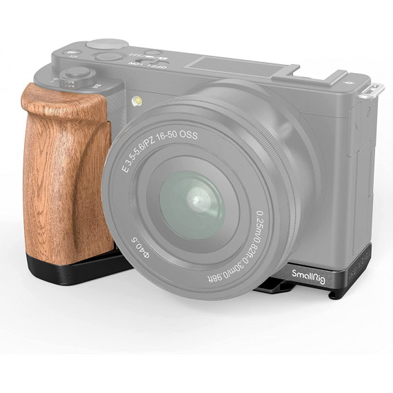 SMALLRIG L-shape Grip Empuñadura en Forma de L de Madera para Sony ZV-E10 3706