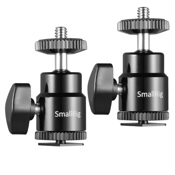 SMALLRIG 1/4" Camera Hot Shoe Mount With Additional 1/4" Screw (2PCS Pack) 2059